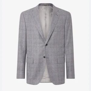 Corneliani Flax Linen and Wool Blend Sports Jacket 54R